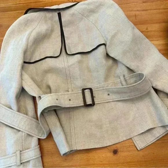 Ann Taylor LOFT Linen Belted Jacket Blazer NWOT women 6 - Picture 11 of 11